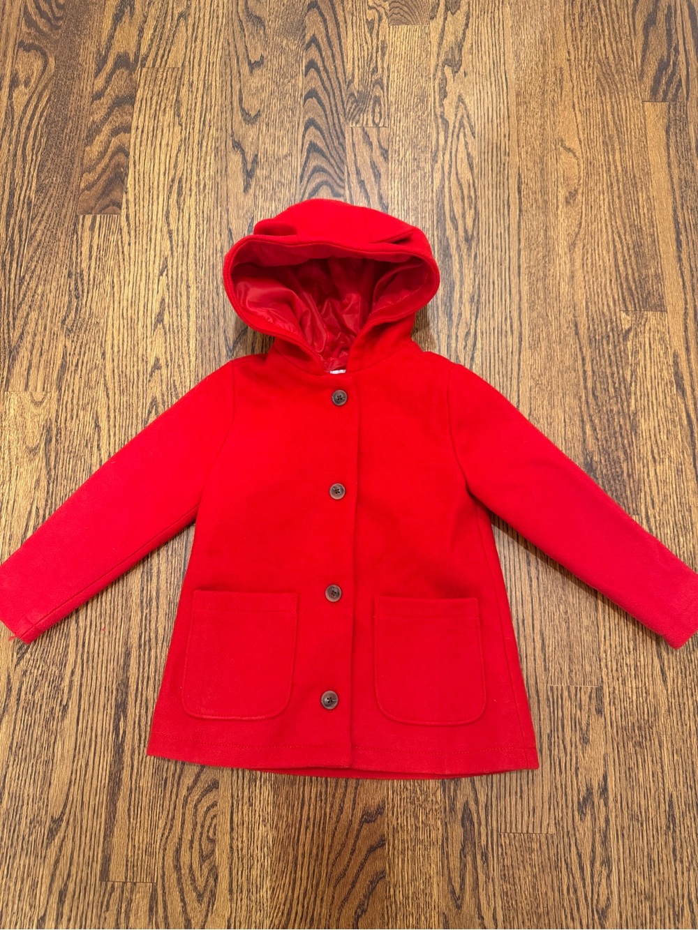 Old Navy Red Hooded Pea Coat for Kids